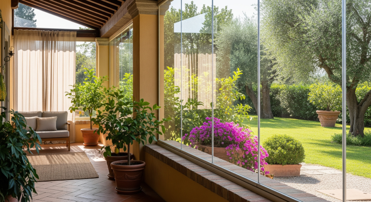 Vetrate Scorrevoli Giardino
